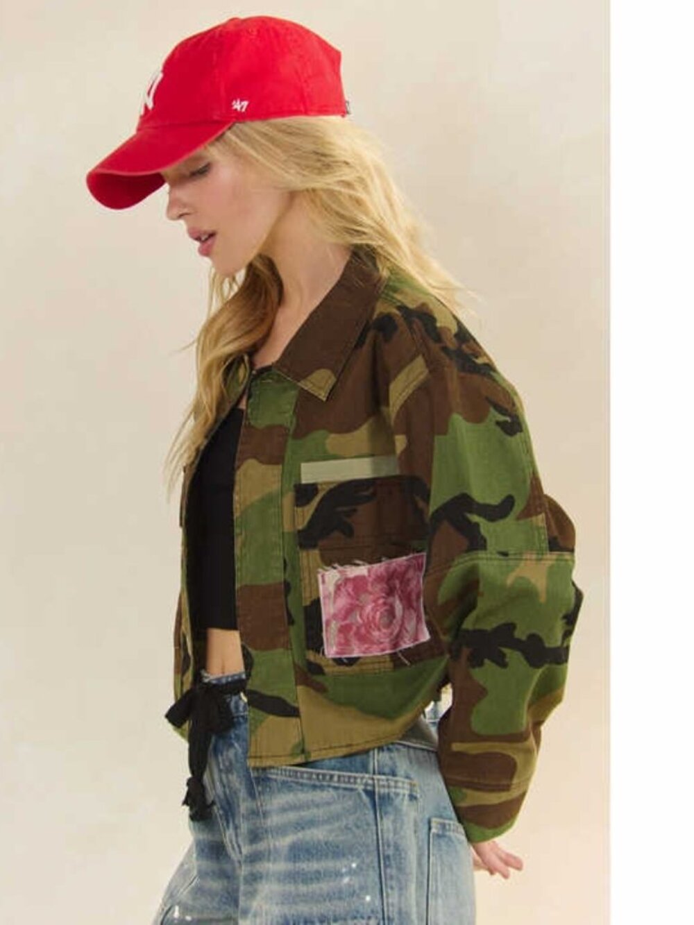 Camo Floral Utility Jacket - Picture 11 of 11